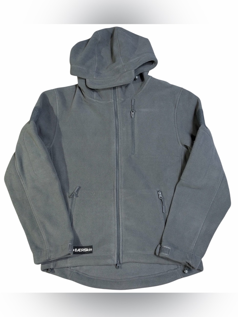 BÆRSkin V1 Classic Tactical Hoodie Men's Medium Grey Full-Zip Fleece 1st Version